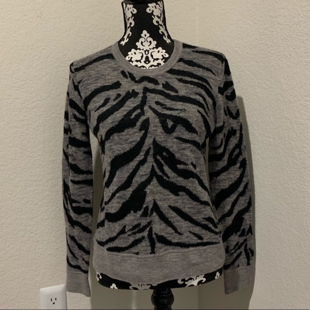 Rebecca Taylor animal striped sweater